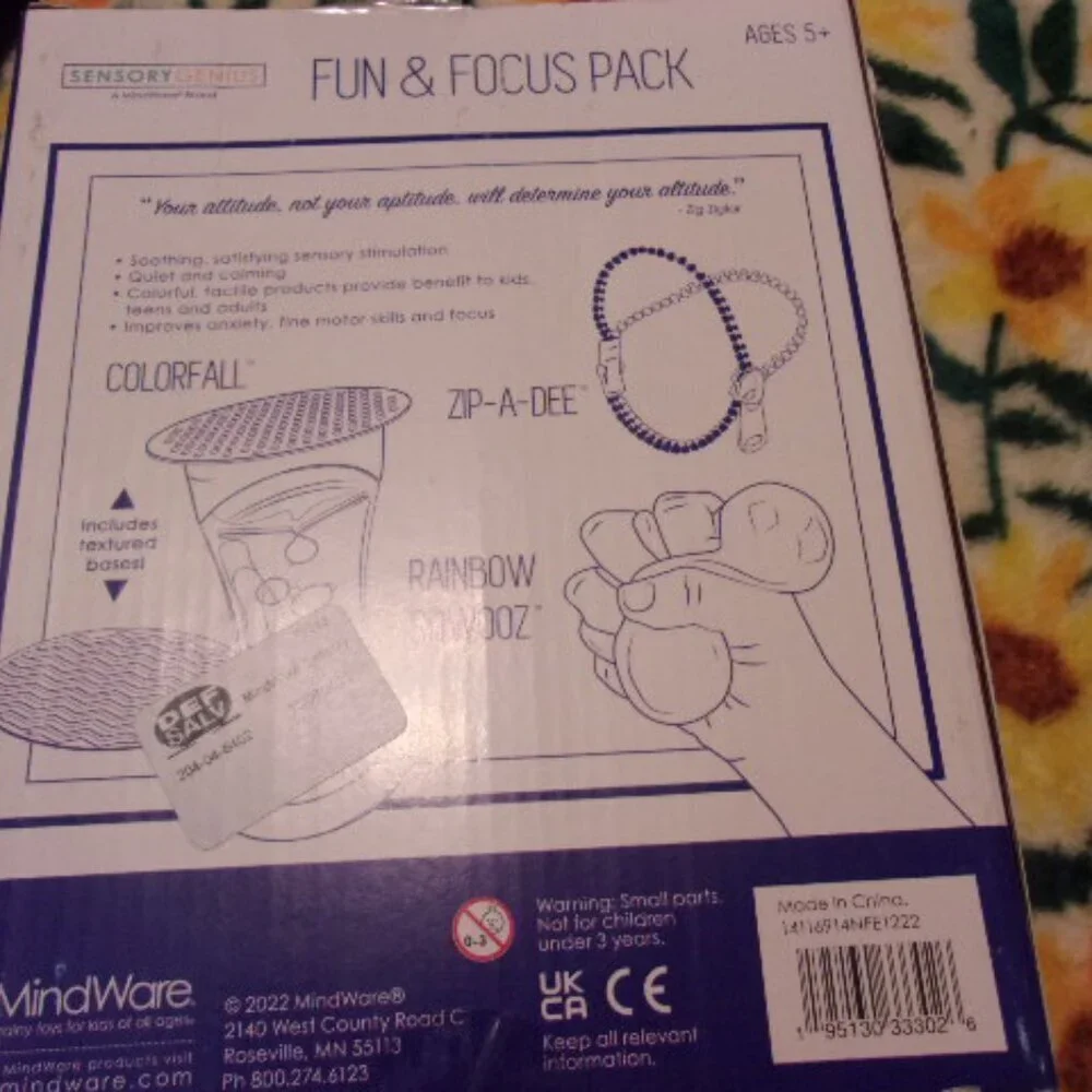 Sensory Genius Fun & Focus Pack New in box
